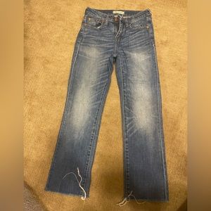 Madewell kick out crop jeans